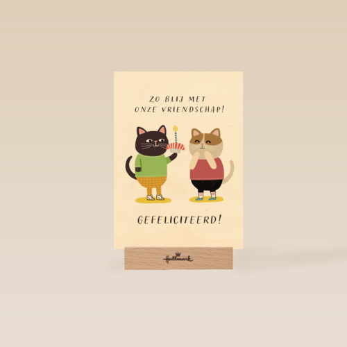 verjaardagskaart met sushi voor een kat