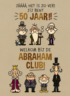 50 jaar welkom bij de abraham club