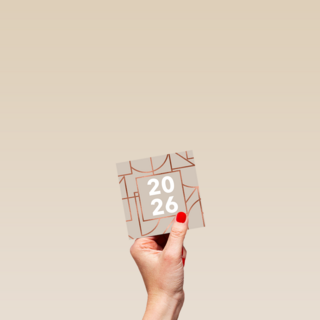 Nieuwjaar 2026 Grafisch rozegoud