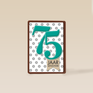 vijfenzeventig turqouise bloemen