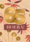 Verjaardagskaart bloemen 65 hoera