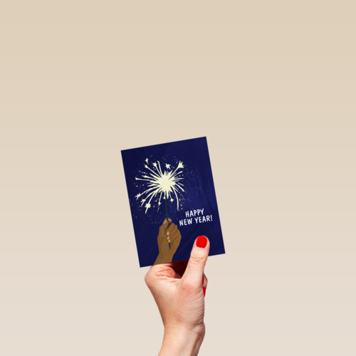 Nieuwjaar kaart Sterretjes