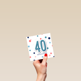 verjaardag kaart stijlvol leeftijd 40