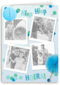 4 fotos slingers blauw