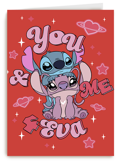 Kaart Hallmark | Valentijn | Stitch You And Me 4eva
