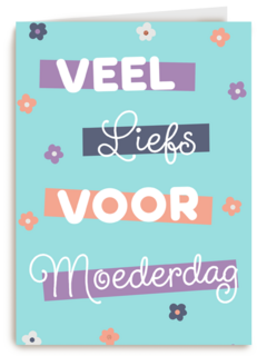 Moederdagkaart veel liefs voor Moederdag