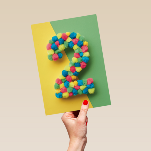 prodo design confetti bolletjes 2 jaar