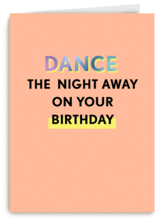Verjaardagskaart man vrouw Dance the night away on your birthday