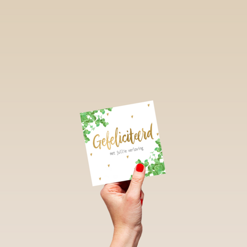 Verloofdkaart Gefeliciteerd met jullie verloving