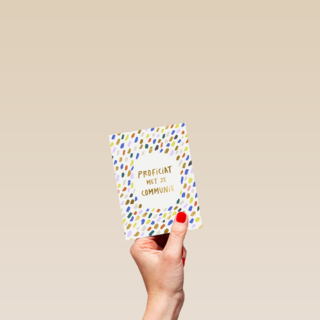 Communie proficiat kleurrijk