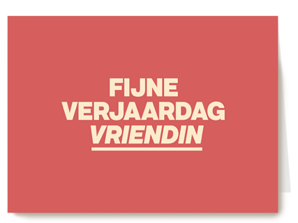 verjaardagskaart vrouw hip fijne verjaardag vriendin