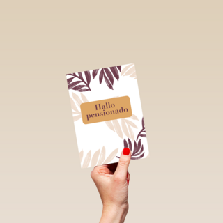 Pensioen kaart hallo pensionado