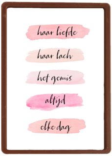 Herinnering kaart Moederdag Haar liefde haar lach