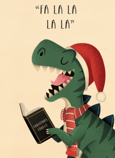 Trex zingt kerstliedjes