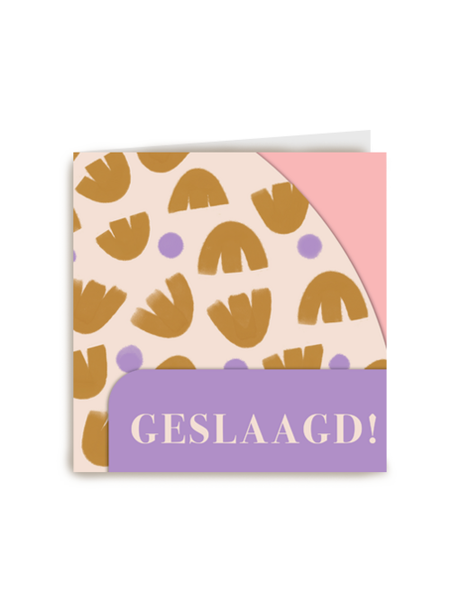 Geslaagd kaart hip