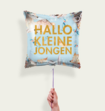 Ballon Hallo Kleine Jongen Blauw Goud Eco