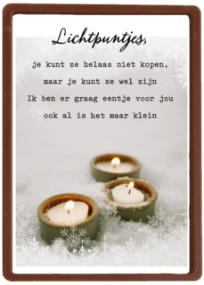 een lichtpuntje voor jou