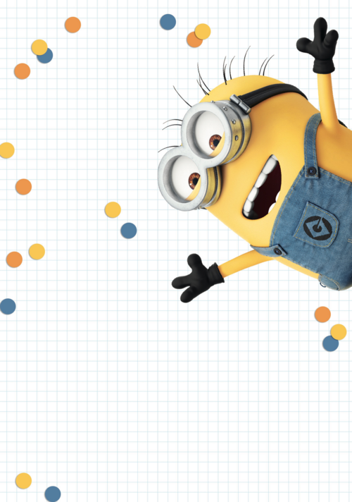 minion kaart jongen hashtag jarig hashtag selfie