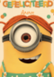 Despicable Me minion carl meisje gefeliciteerd