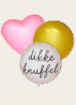 Ballonnentros Dikke Knuffel Roze Goud