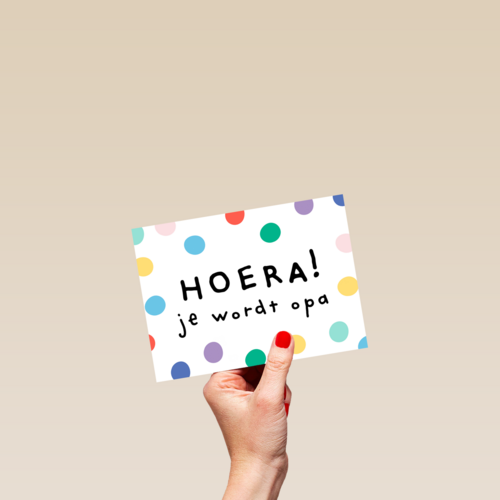 zwanger kleinkind confetti hoera je wordt opa