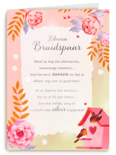 Huwelijksjubileum Zilveren bruidspaar More than Words