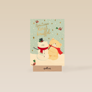 kerstkaart forever friends een lieve kerst knuffel
