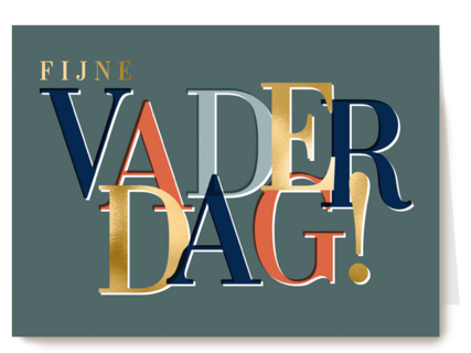 Fijne vaderdag modern