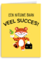 nieuwe baan kaart tijger met