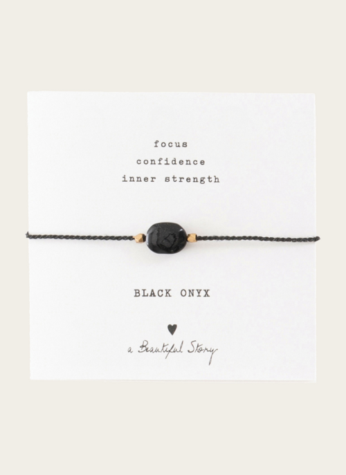 A Beautiful Story Focus Armband Onyx | A Beautiful Story Cadeau Modeaccessoires |