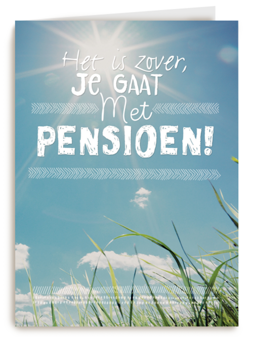 ombouw het is zover je gaat met pensioen