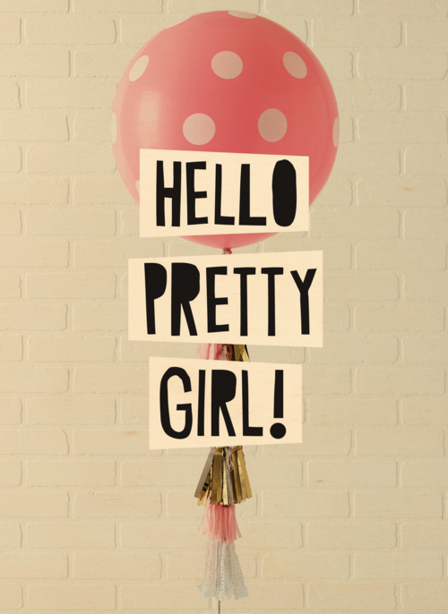 geboorte dochter hello pretty girl