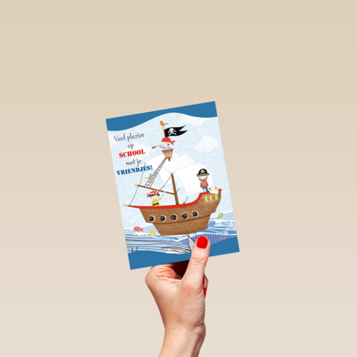 piratenschip veel plezier op school