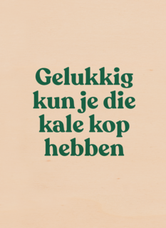 verjaardag kaart andc grappig gelukkig kun je die kale kop hebben