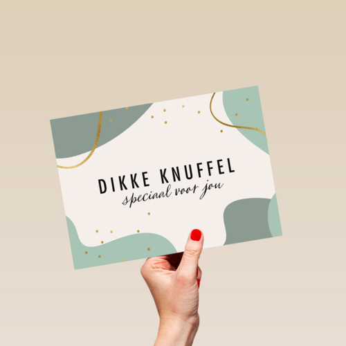vaderdag kaart stijlvol dikke knuffel