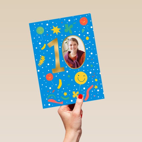 Gefeliciteerd 10 jaar fotokaart