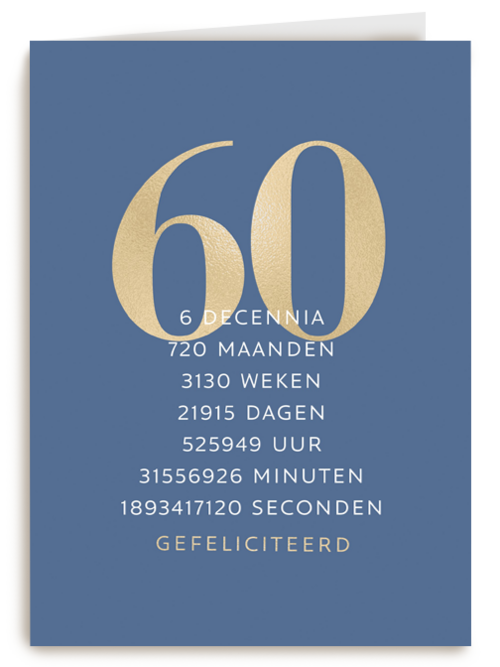 verjaardagskaart 60 720 maanden