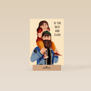 vaderdagkaart folio to the best dad ever