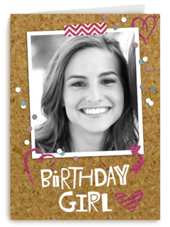 prikbord foto birthday girl