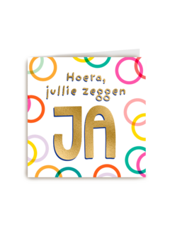 Felicitatiekaart huwelijk