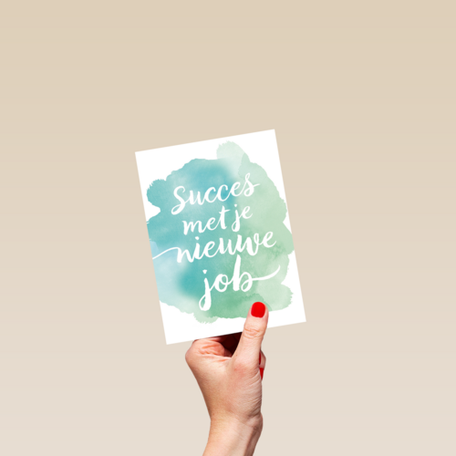 watercolor succes met je nieuwe baan