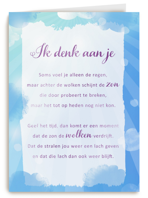 Kaart Hallmark | Condoleance Kaarten Beterschapskaarten | Beterschapskaart Ik Denk Aan Je More Than Words