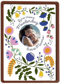 Fijne mooie moederdag fotokaart