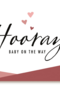 zwangerschap aankondiging hooray baby on the way