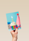 Verjaardagskaart man klassiek cupcake met kaarsje