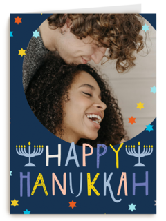 Happy Hanukkah fotokaart
