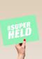 Bedankt kaart thuiswerken superheld