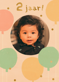 Twee jaar ballonnen fotokaart