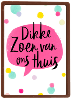 op kamp kaart dikke zoen van ons thuis