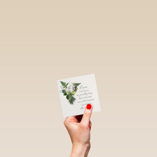kerstkaart boeket